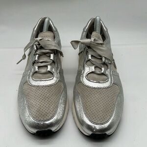 Cole Haan Grandpro Silver Metallic sneakers women size 9.5 B